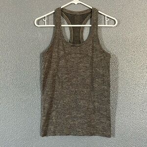 Lululemon Swiftly Tech Racerback 2.0 Grey/Black Tank Women’s Size 6